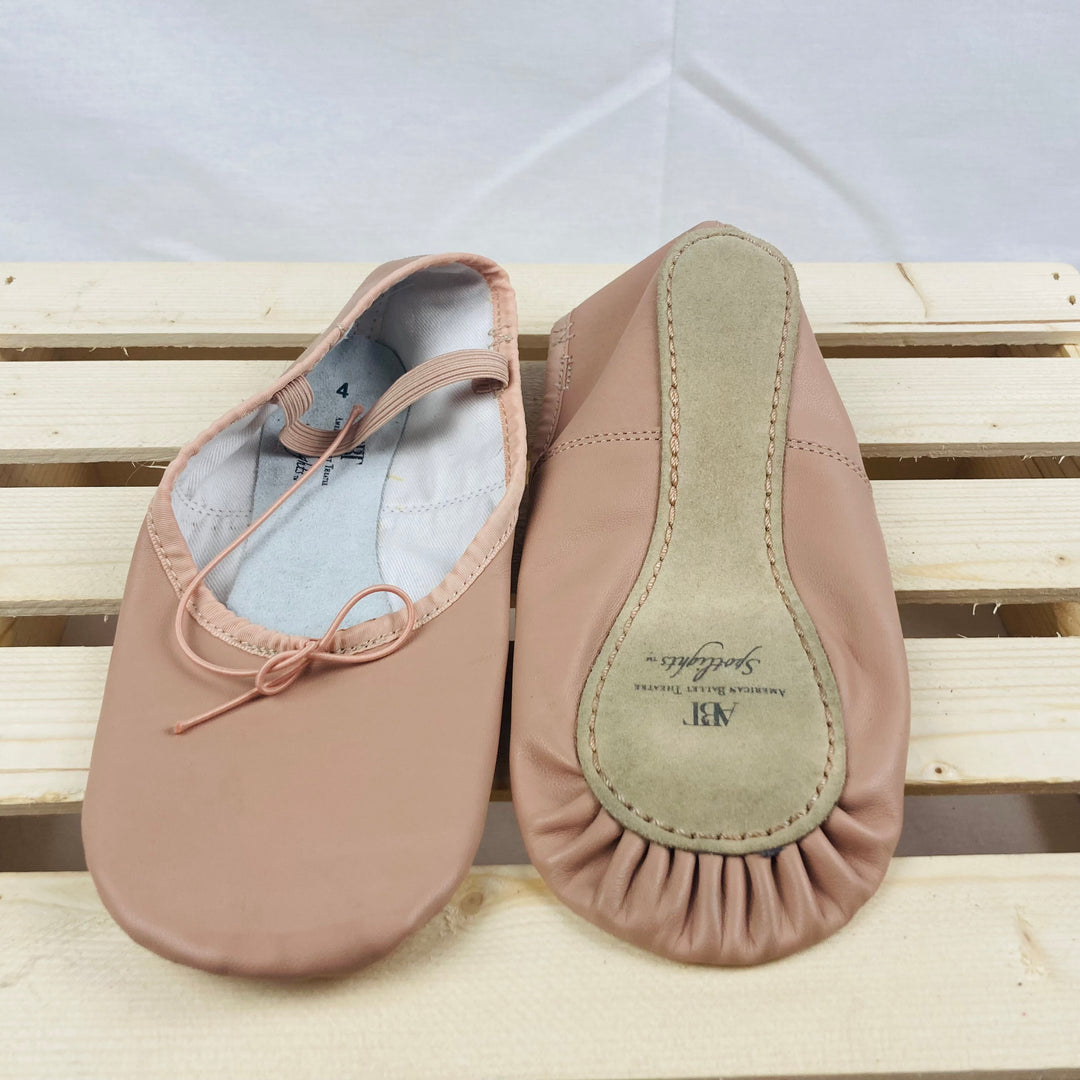 ABT Size 4 Youth Leather Ballet Slippers