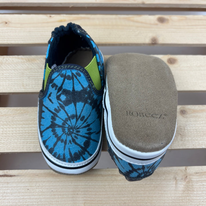 Robeez - "Liam Tie Dye" Soft Sole Leather Crib Shoes