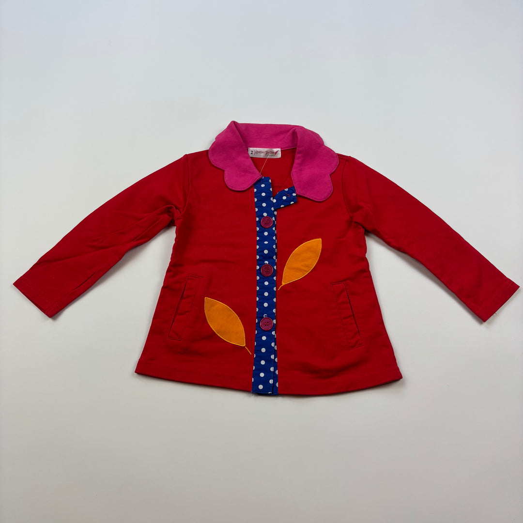 Heather Feather Sweater Jacket - Size 2 Toddler