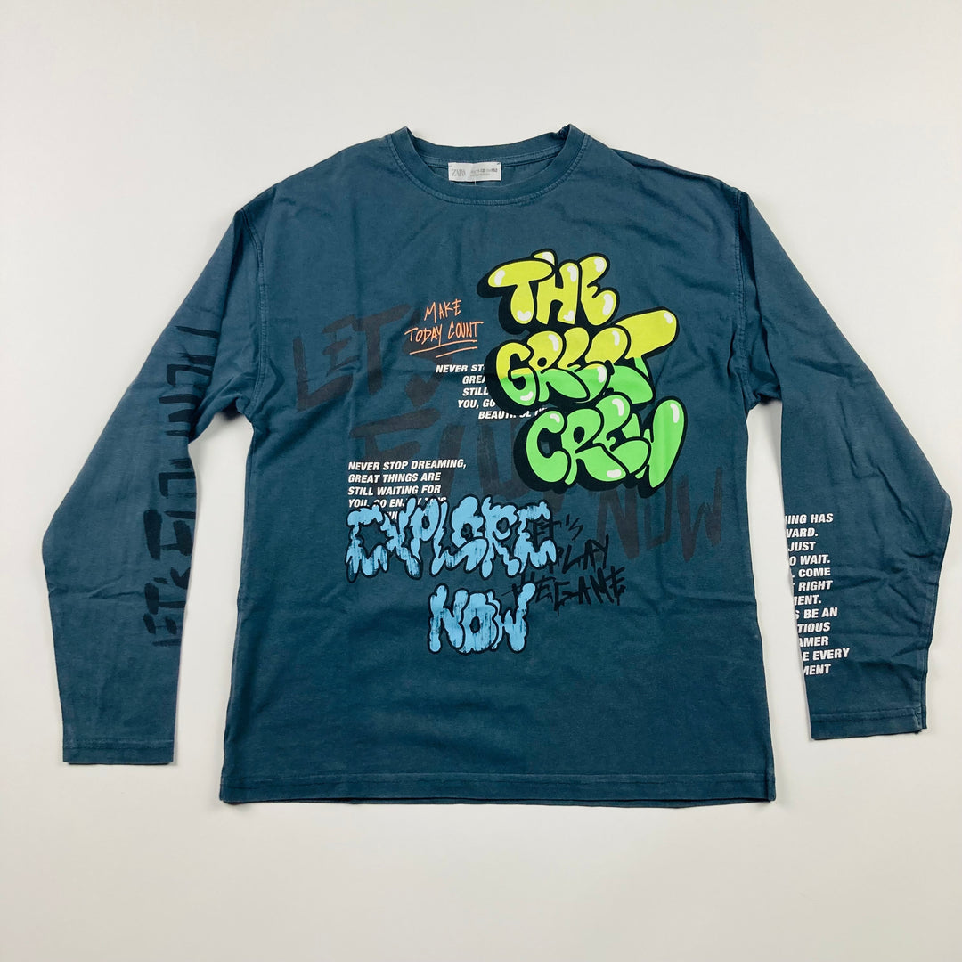 Zara Long Sleeve T-Shirt - Size 11-12 Youth