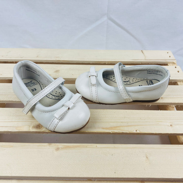 Pediped Toddler White Dress Shoes - Size 6 Toddler (Size 22 European)