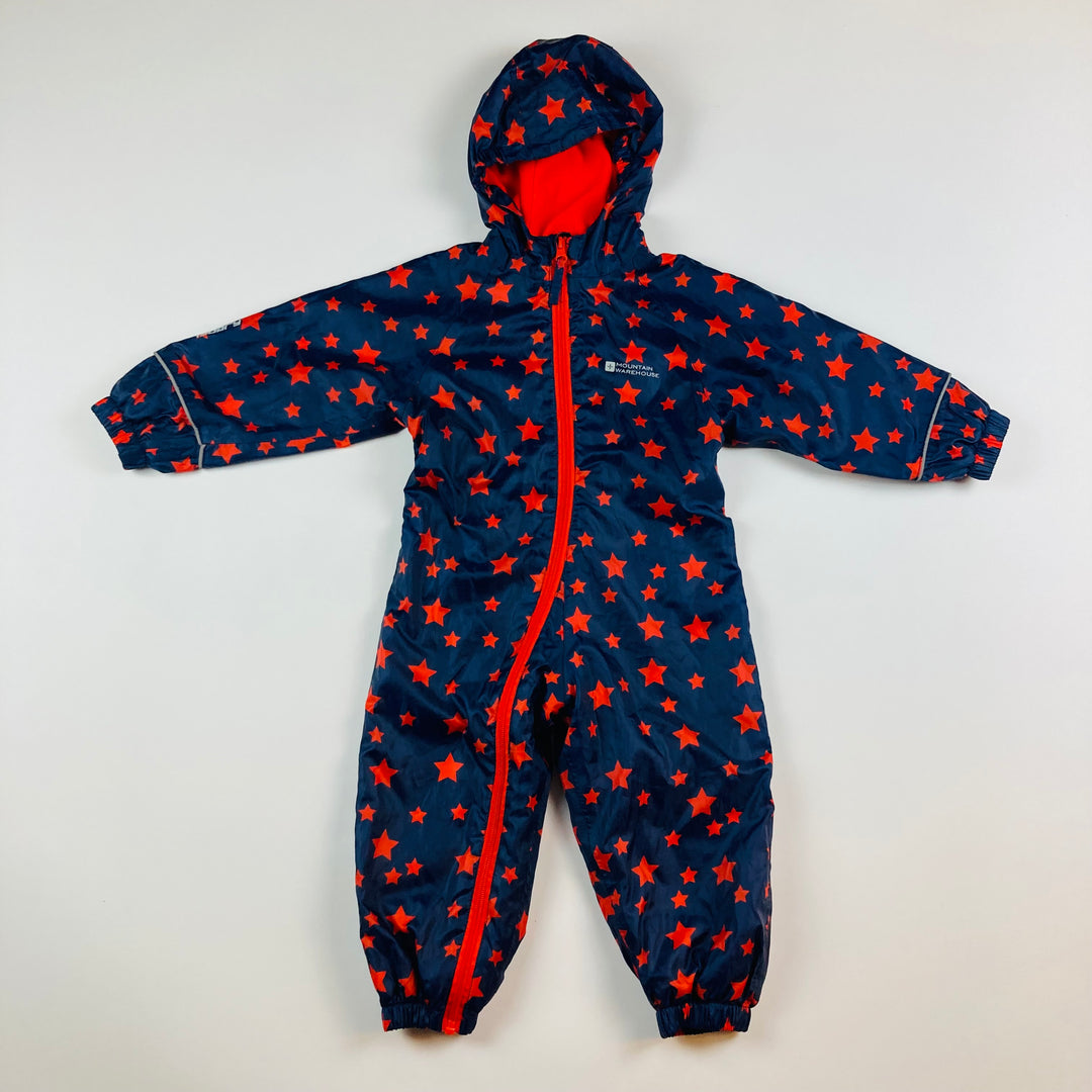 Mountain Warehouse Fleece Lined Rain Suit - Size 18-24 Months