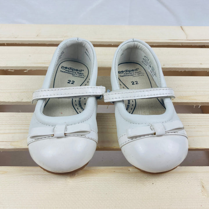 Pediped Toddler White Dress Shoes - Size 6 Toddler (Size 22 European)