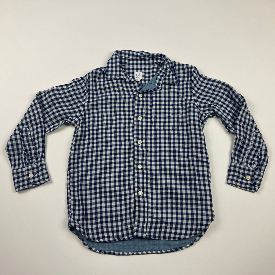 GAP Long Sleeve Button Up Shirt - Size Youth Small (6-7 Youth) - Pitter Patter Boutique