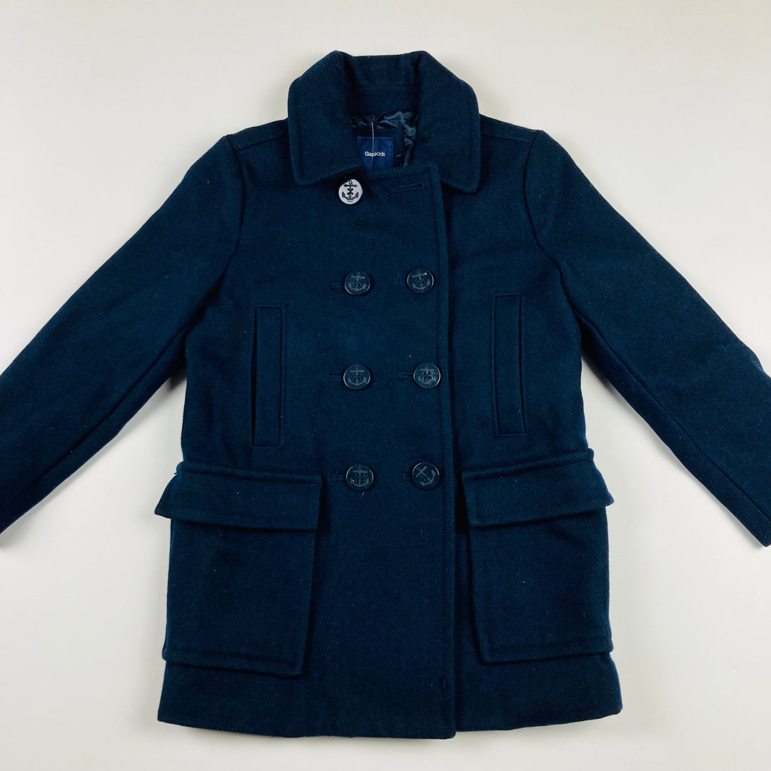 GAP Recycled Wool Peacoat Jacket - Size Youth Small (6/7) - Pitter Patter Boutique