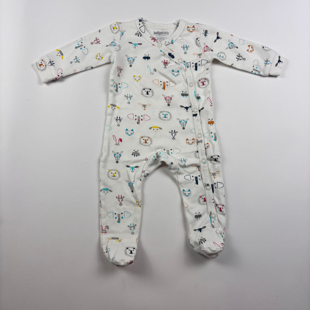 Indigo Baby Footie - Size 0-3 Months