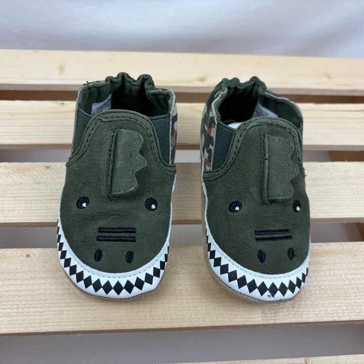 Robeez - "T-Rex" Soft Sole Leather Crib Shoes