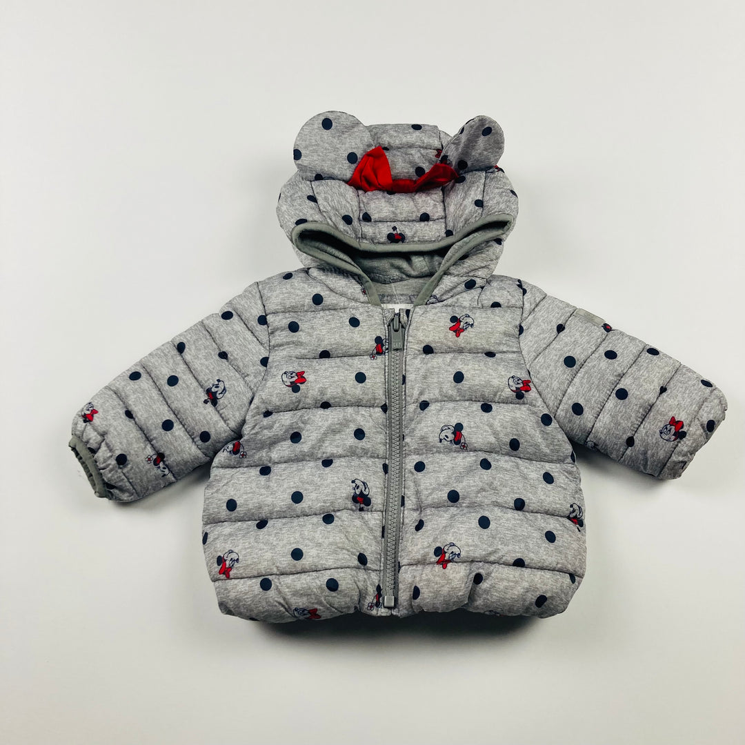 GAP "Minnie Mouse" Puffer Jacket - 0-6 Months