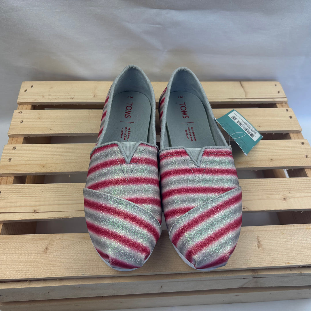 Toms Ballet Alpargata Flats - Size 7 Women (or 5.5 Youth)