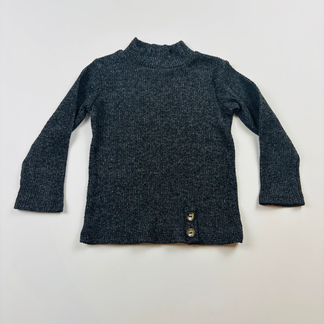Zara High Neck Shirt - Size 3/4 Years (104cm)