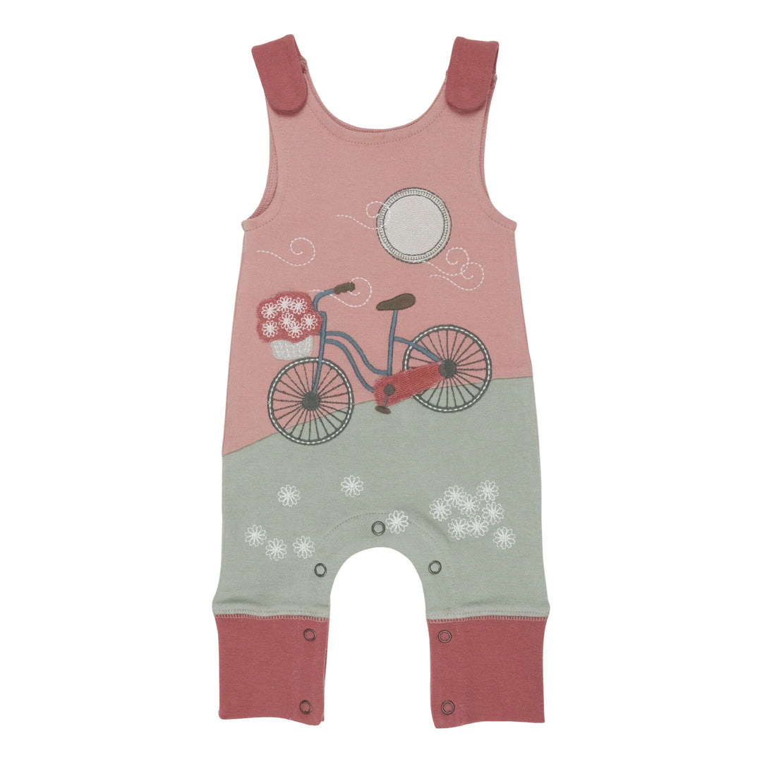 L'oved Baby Mauve Bicycle Harem Romper