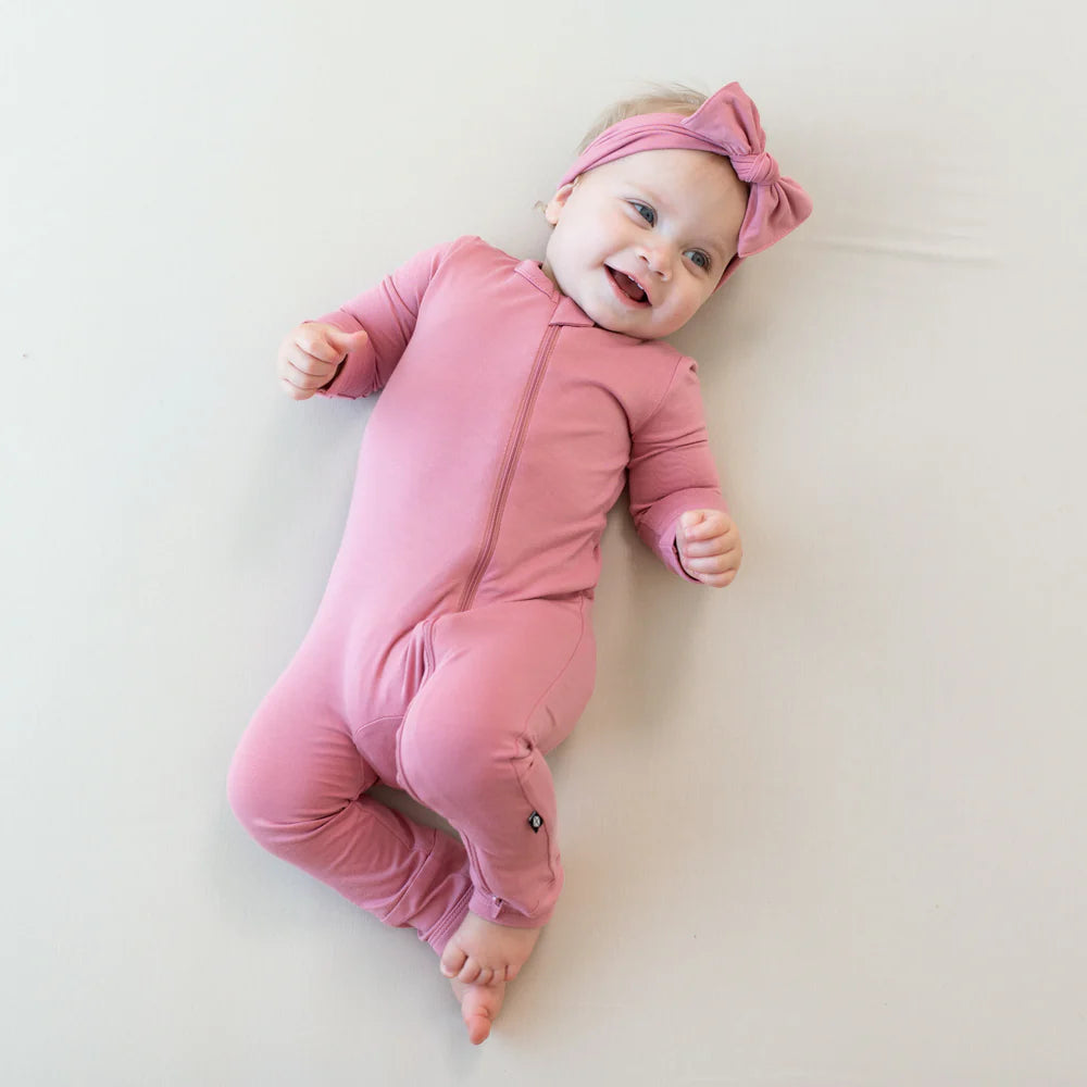 Kyte Baby - Bamboo Zippered Rompers (Apple Blossom)