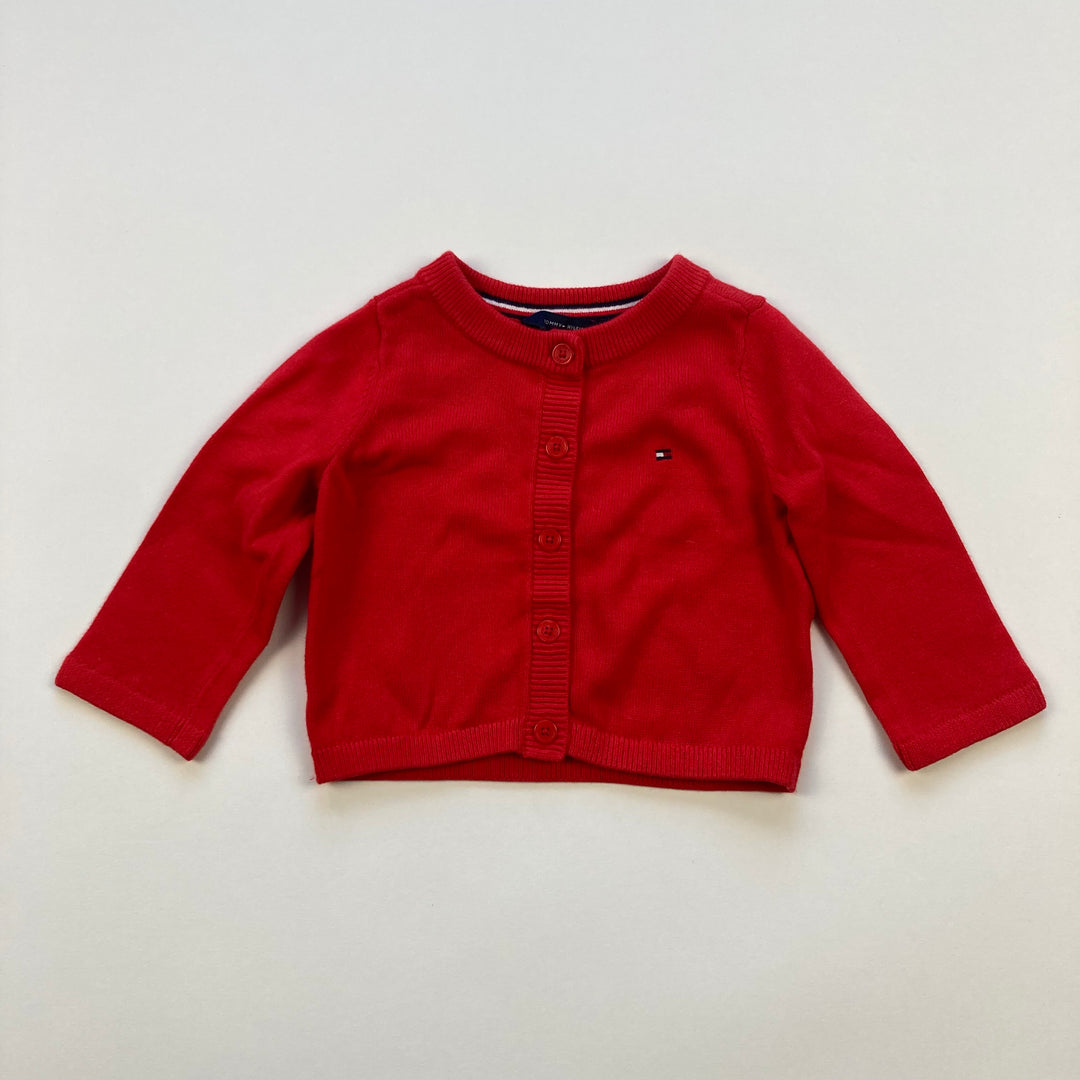 Tommy Hilfiger Cardigan - Size 6-9 Months - Pitter Patter Boutique