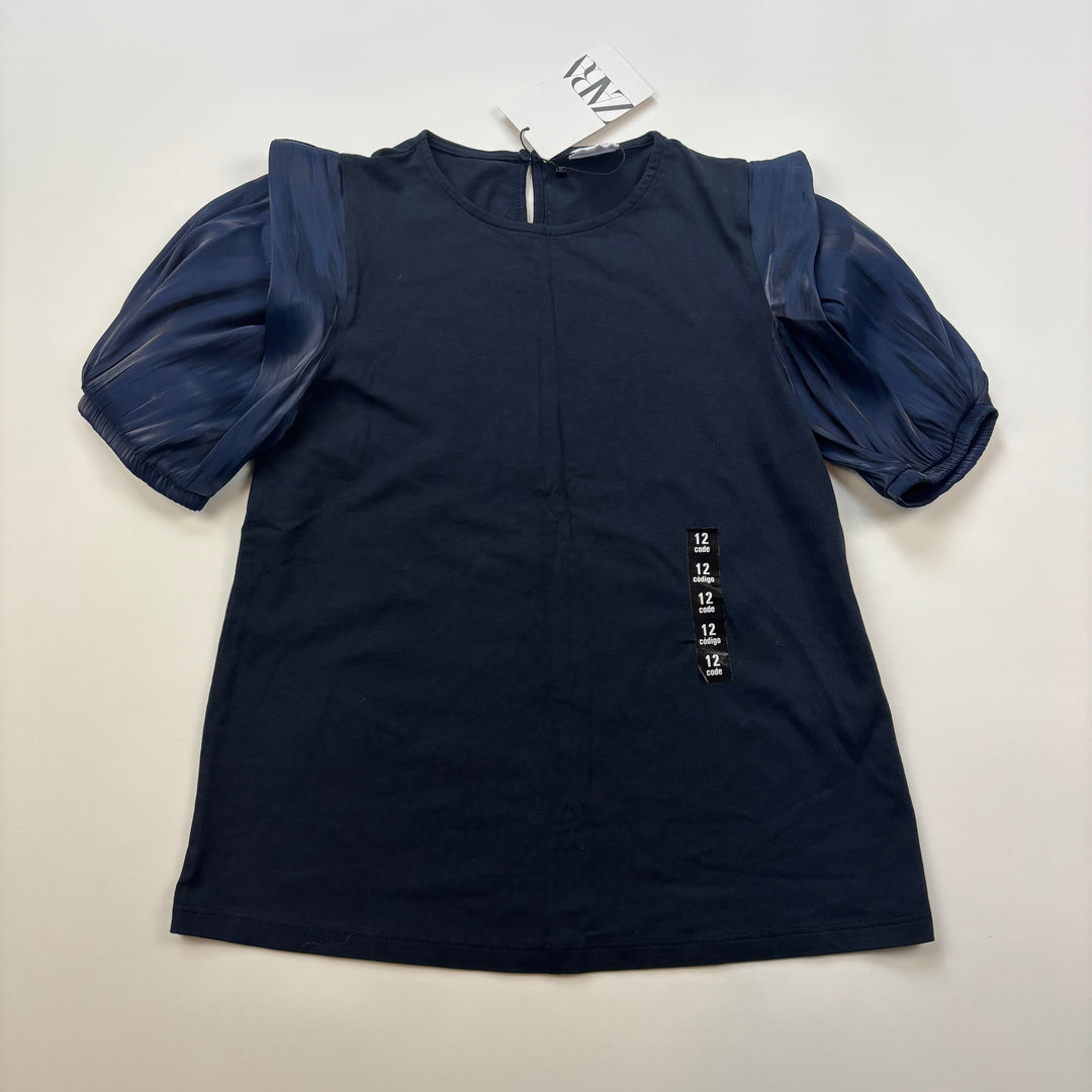 Zara Dressy Short Sleeve Top - Size 11-12 Youth