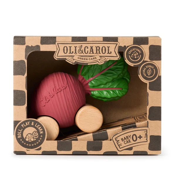 Oli & Carol - Betty the Beetroot Baby Toy Car