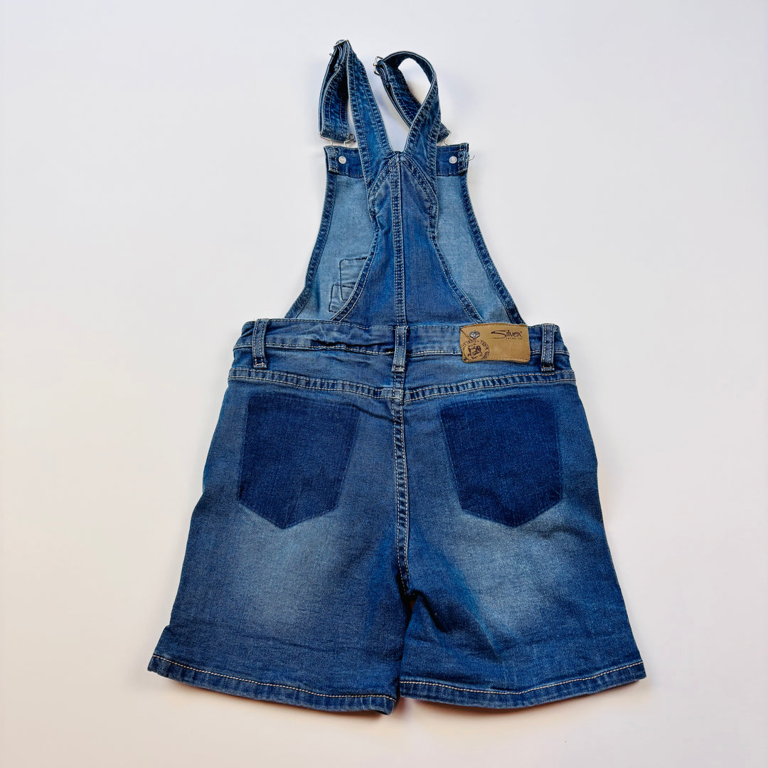 Silver Jean "Nisha" Overalls - Size 12 Youth
