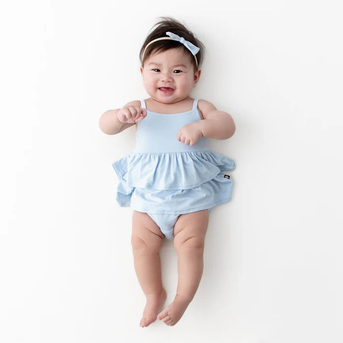 Kyte Baby -  Bamboo Spaghetti Strap Ruffle Romper