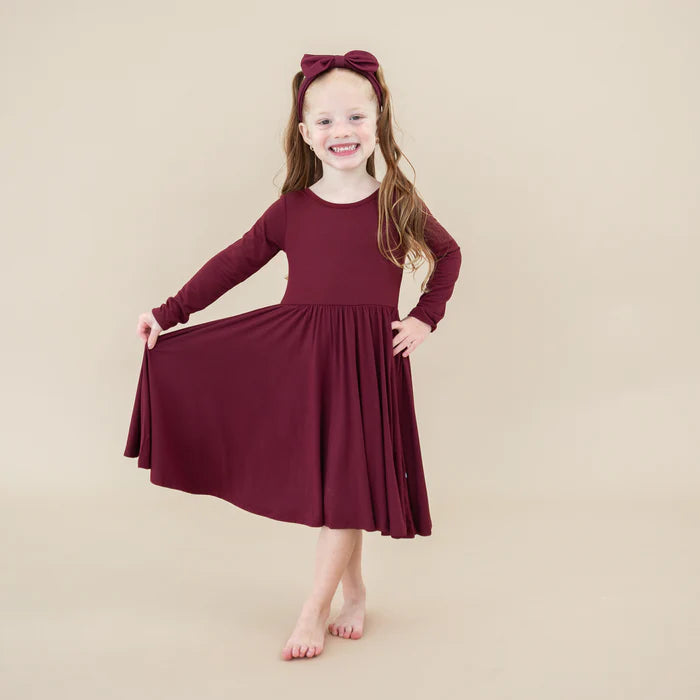 Kyte Baby - Long Sleeve Bamboo Twirl Dress (5-7 Youth)