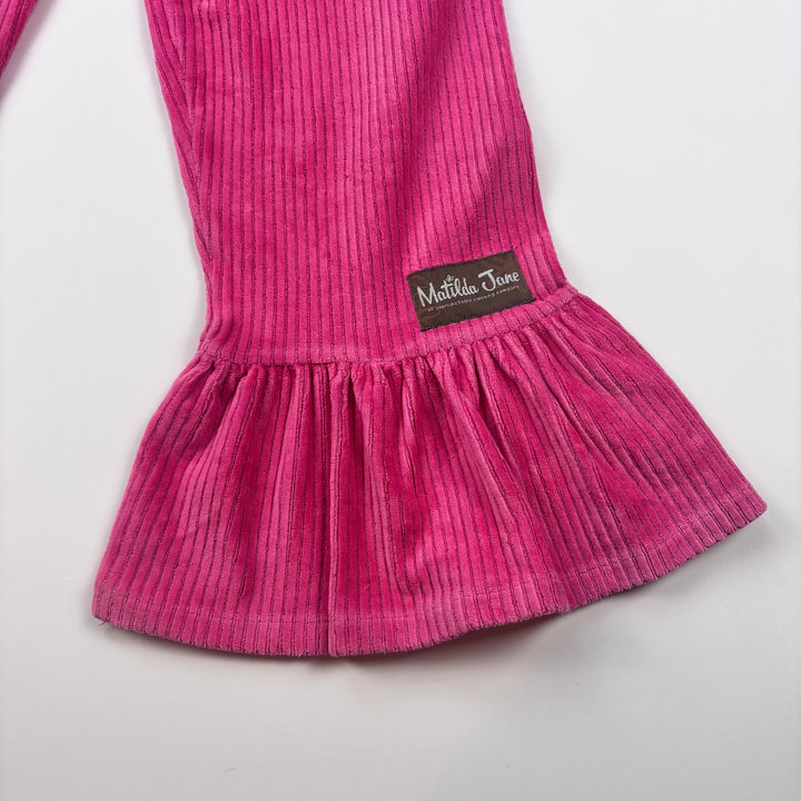 Matilda Jane Big Ruffle Cord Pants - Size 8-9 Youth