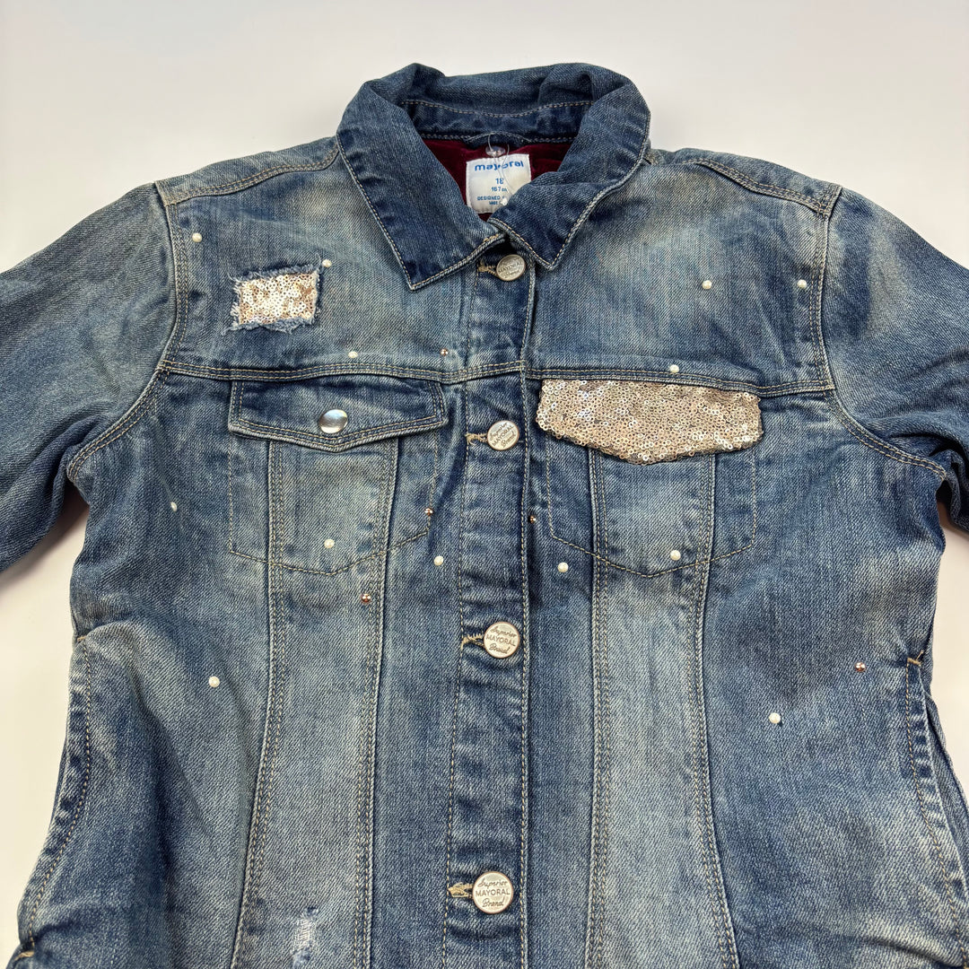 Mayoral Jean Jacket - Size 16-18 Youth