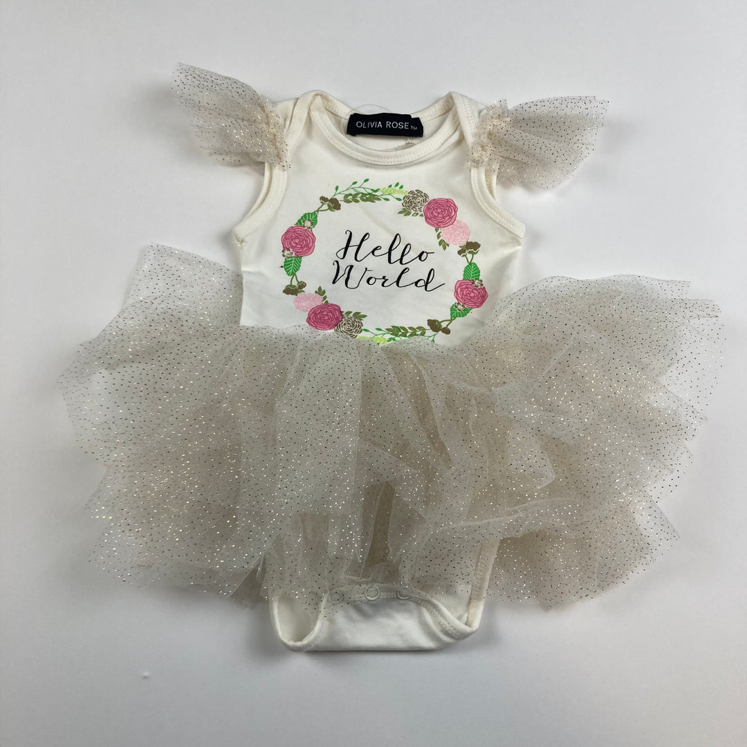 Oliva Rose Bodysuit - Size 0-3 Months