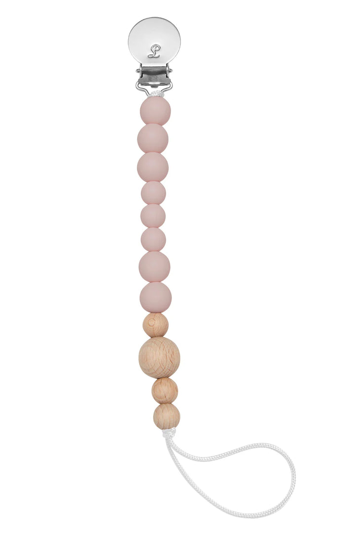 Loulou Lollipop - Color Block Silicone & Wood Pacifier Clip