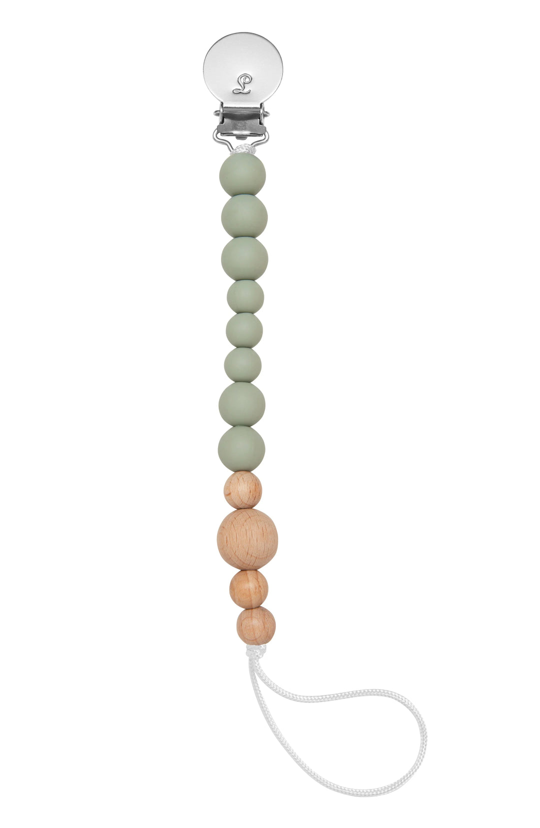 Loulou Lollipop - Color Block Silicone & Wood Pacifier Clip