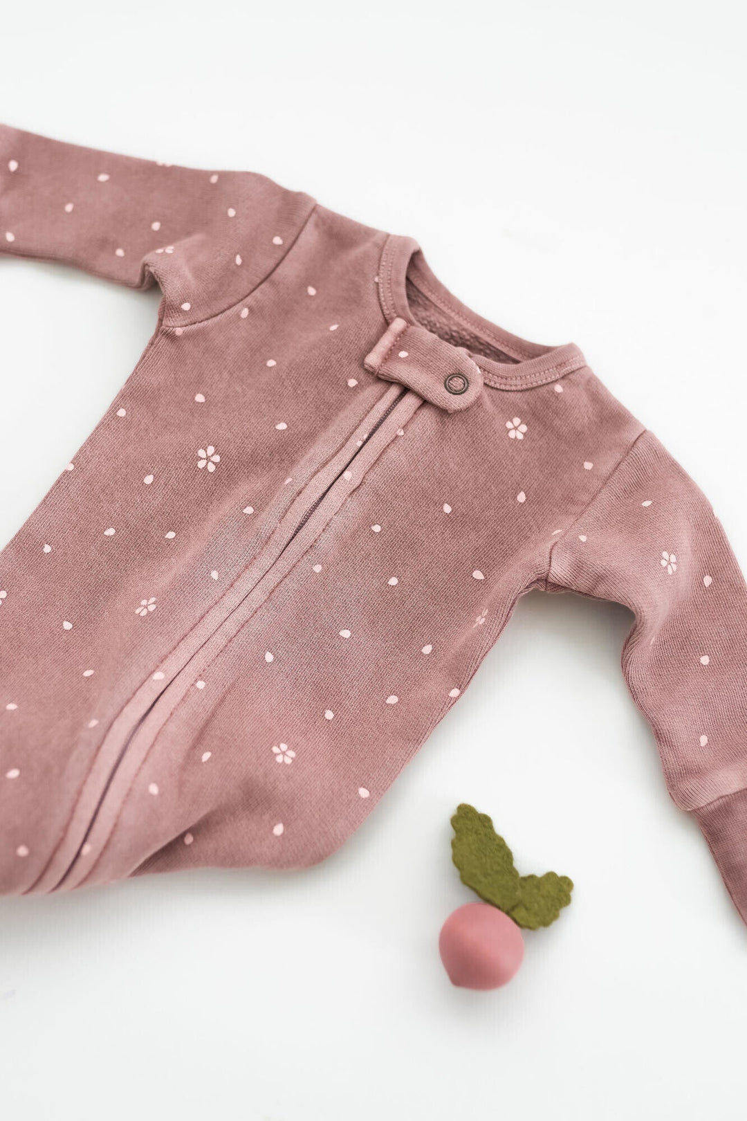 L'oved Baby - Organic Cotton Zippered Footie (3-6m, 6-9m & 9-12m) - Pitter Patter Boutique