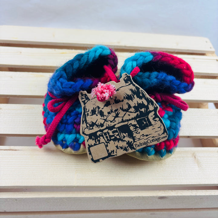 Padraig Cottage Baby Booties - Size 4-5 Baby