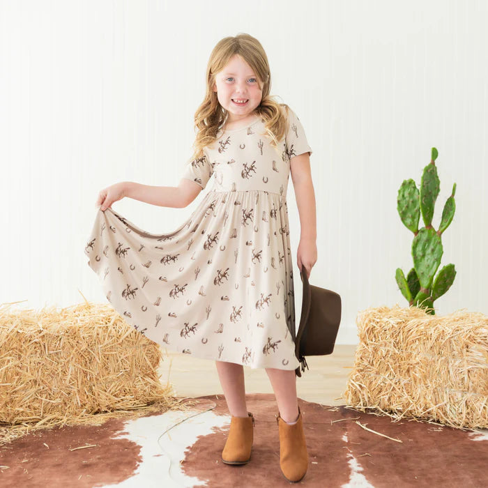 Kyte Baby - Short Sleeve Bamboo Twirl Dress (Size 4 &amp; 5T)