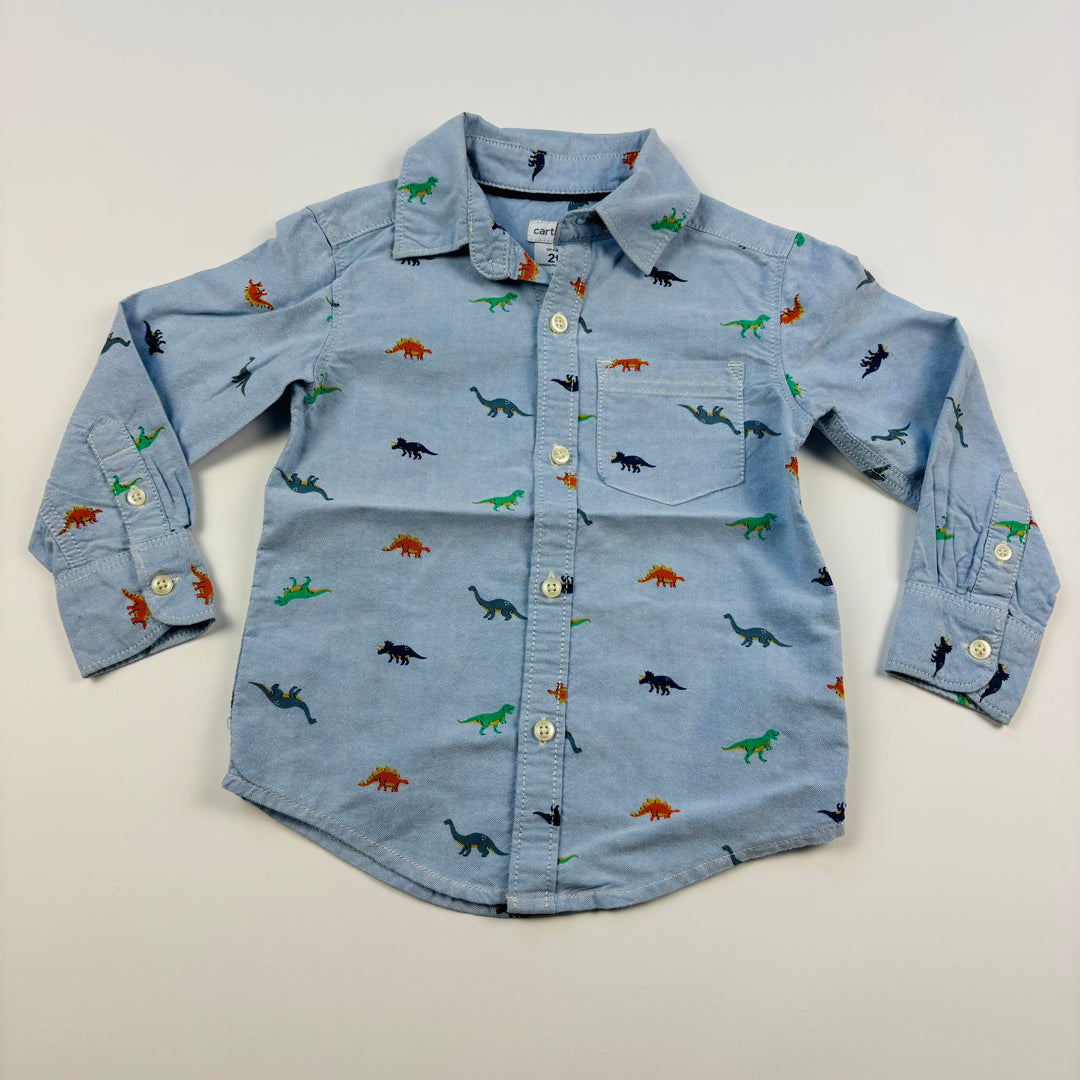 Carters Button-Up Shirt - Size 2 Toddler