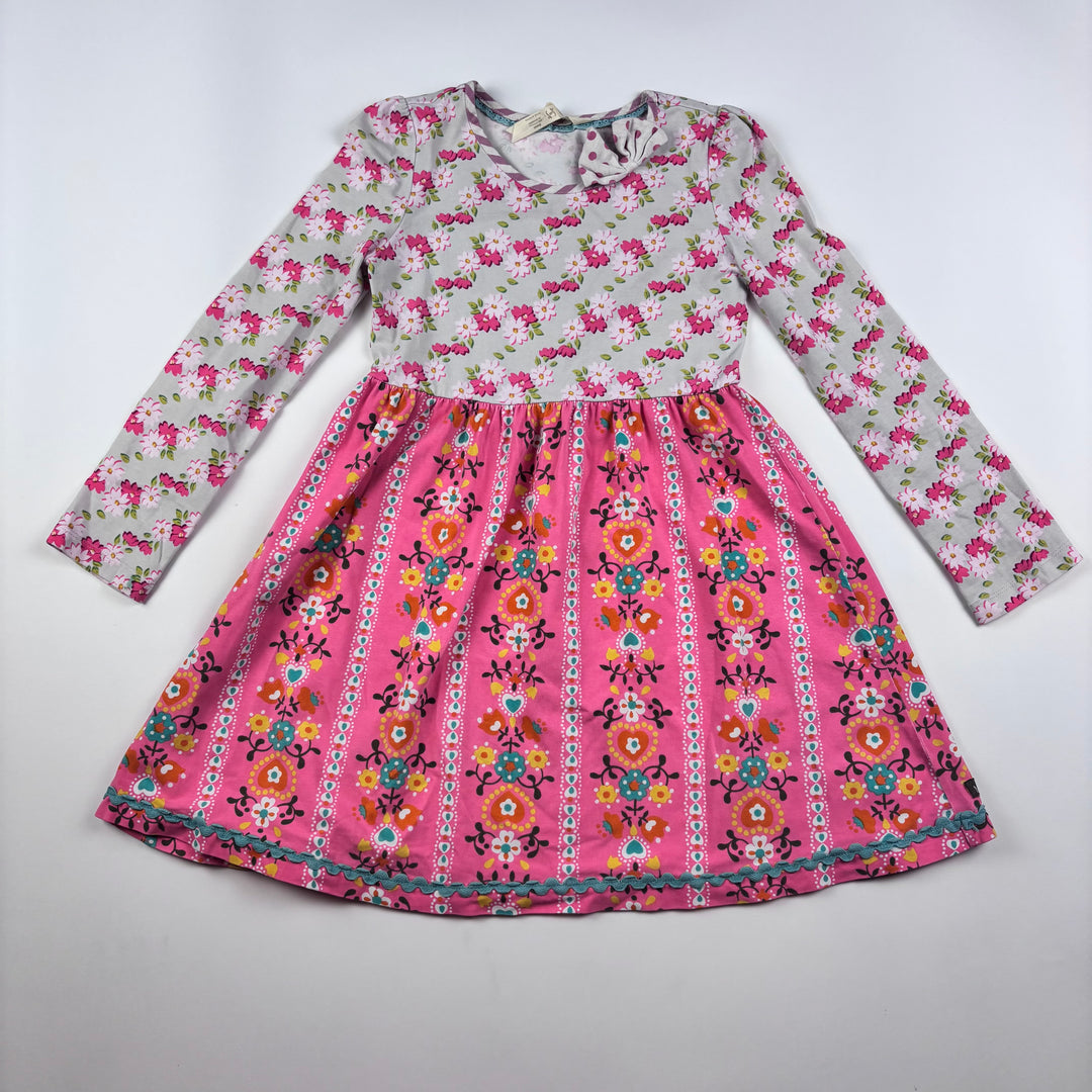 Matilda Jane Floral Youth Used Pink and Green Dress