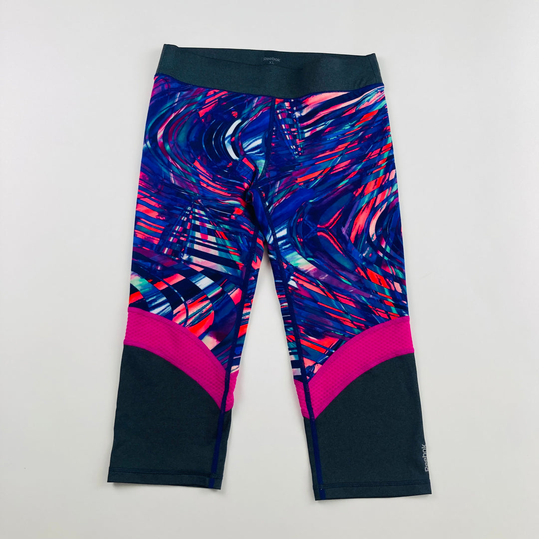 Reebok Crop Athletic Leggings- Size Youth XL (16Y)