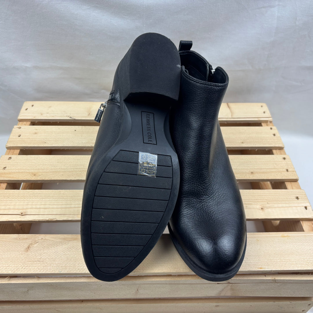 Kenneth Cole Leather Zip Boots - Size 8 Women&