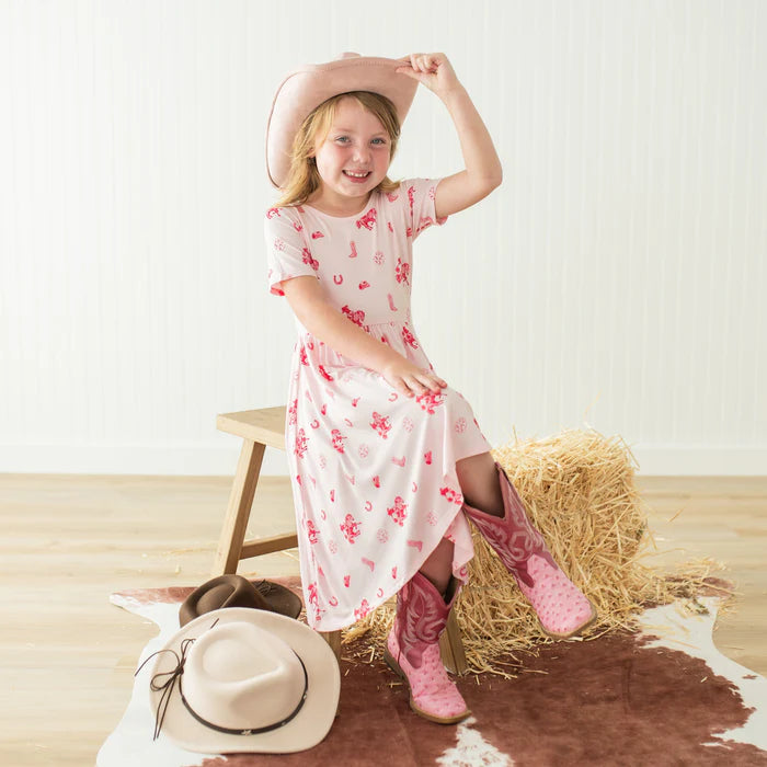 Kyte Baby - Short Sleeve Bamboo Twirl Dress (Size 12-18m to 3T)