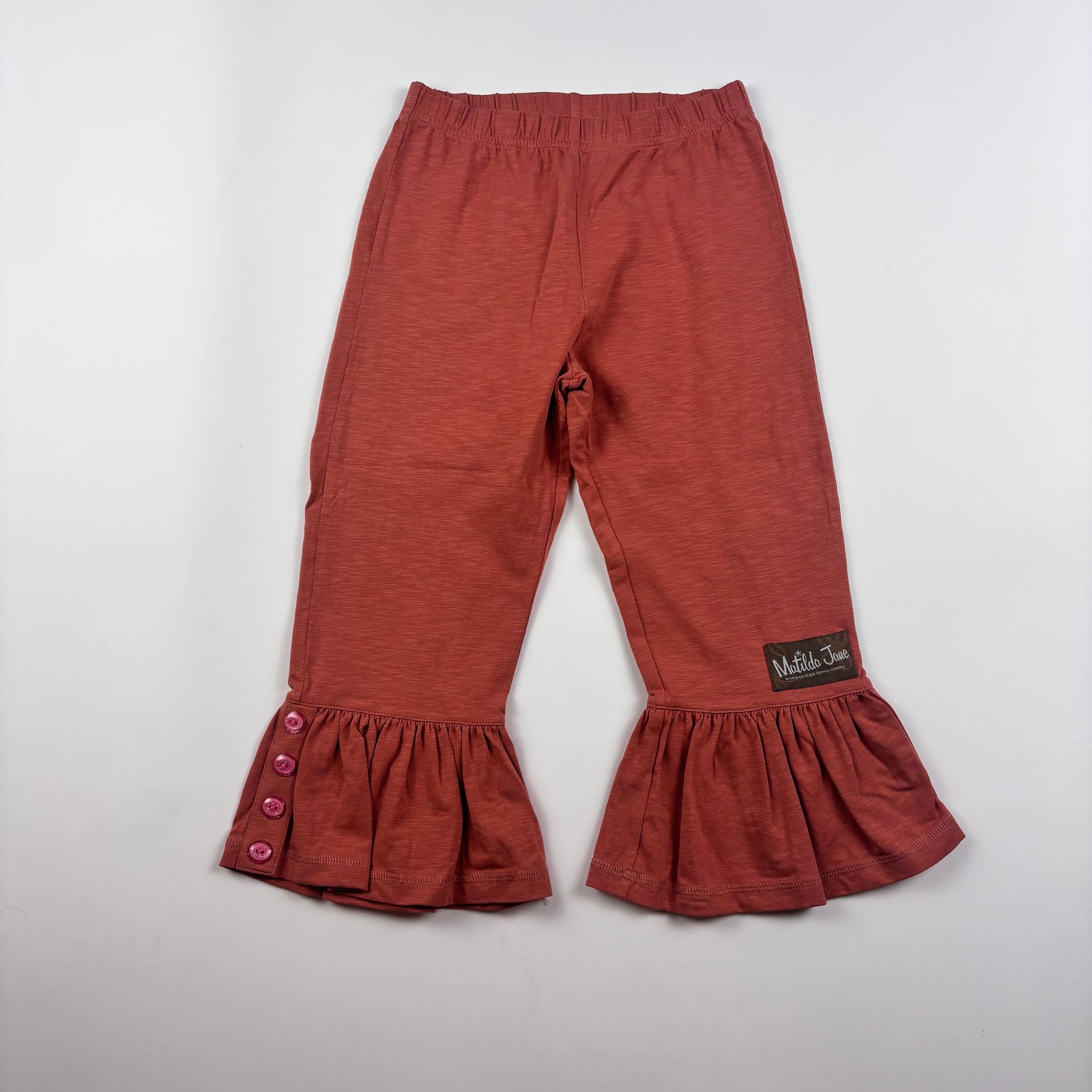 Matilda Jane Kids Used Rust Ruffle Pants