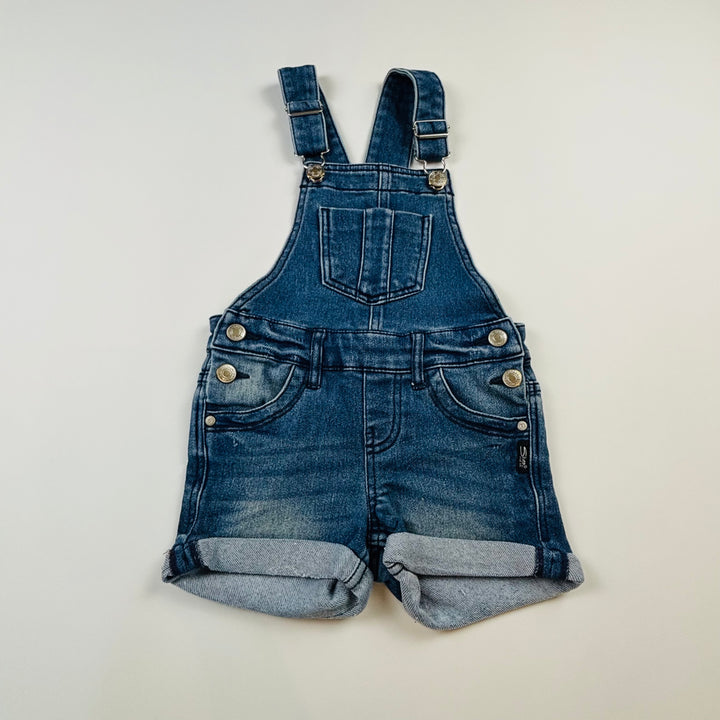 Silver Jean "Nisha" Overalls - Size 6 Youth