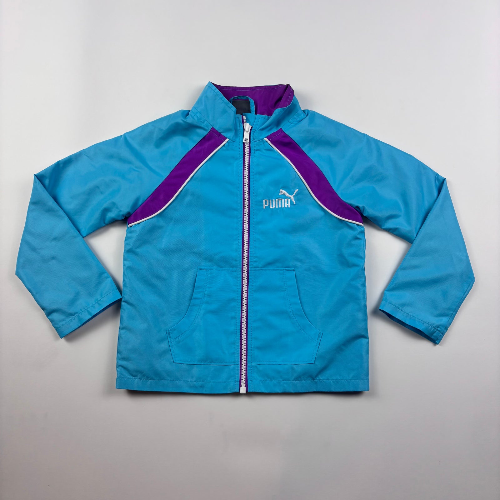 Puma Kids Used Blue and Purple Track Jacket