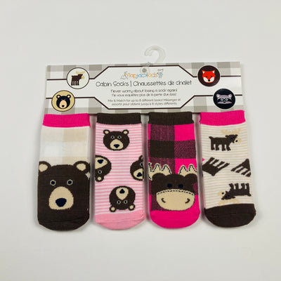 Flapjacks - 4 Pack Socks (0-1 Years) - Pitter Patter Boutique