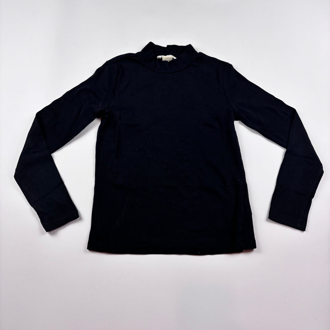 H&amp;M Black High Neck Long Sleeve T-Shirt - Size 8-10 Youth
