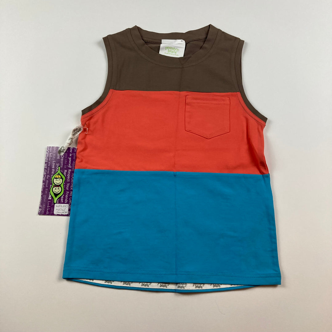 Peekaboo Beans Tank Top - Size 7 Youth