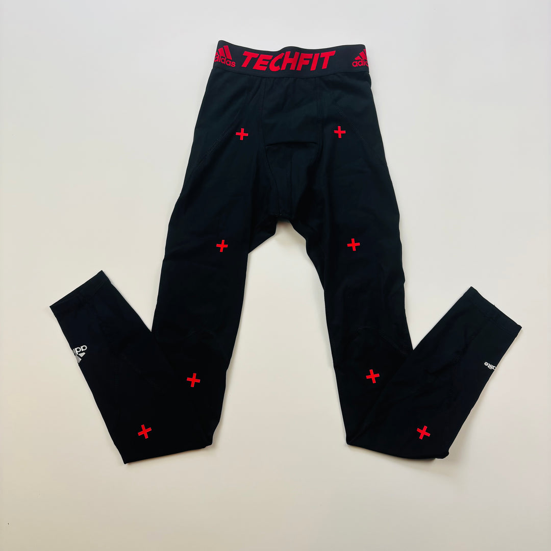 Adidas Boys Baselayer Leggings - Size Youth Large (14 Youth)