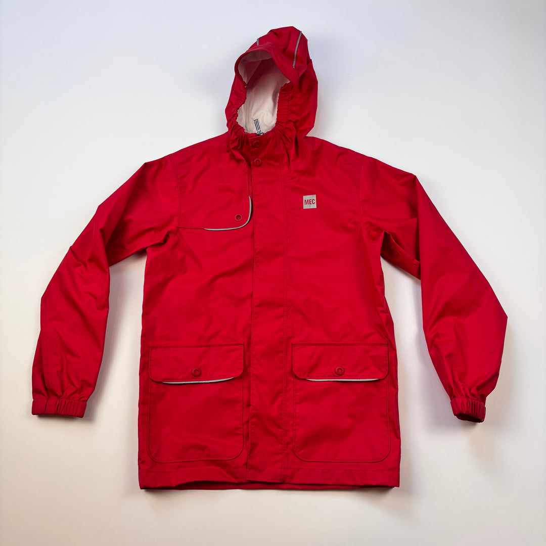 MEC Waterproof Rain Jacket - Size 10 Youth