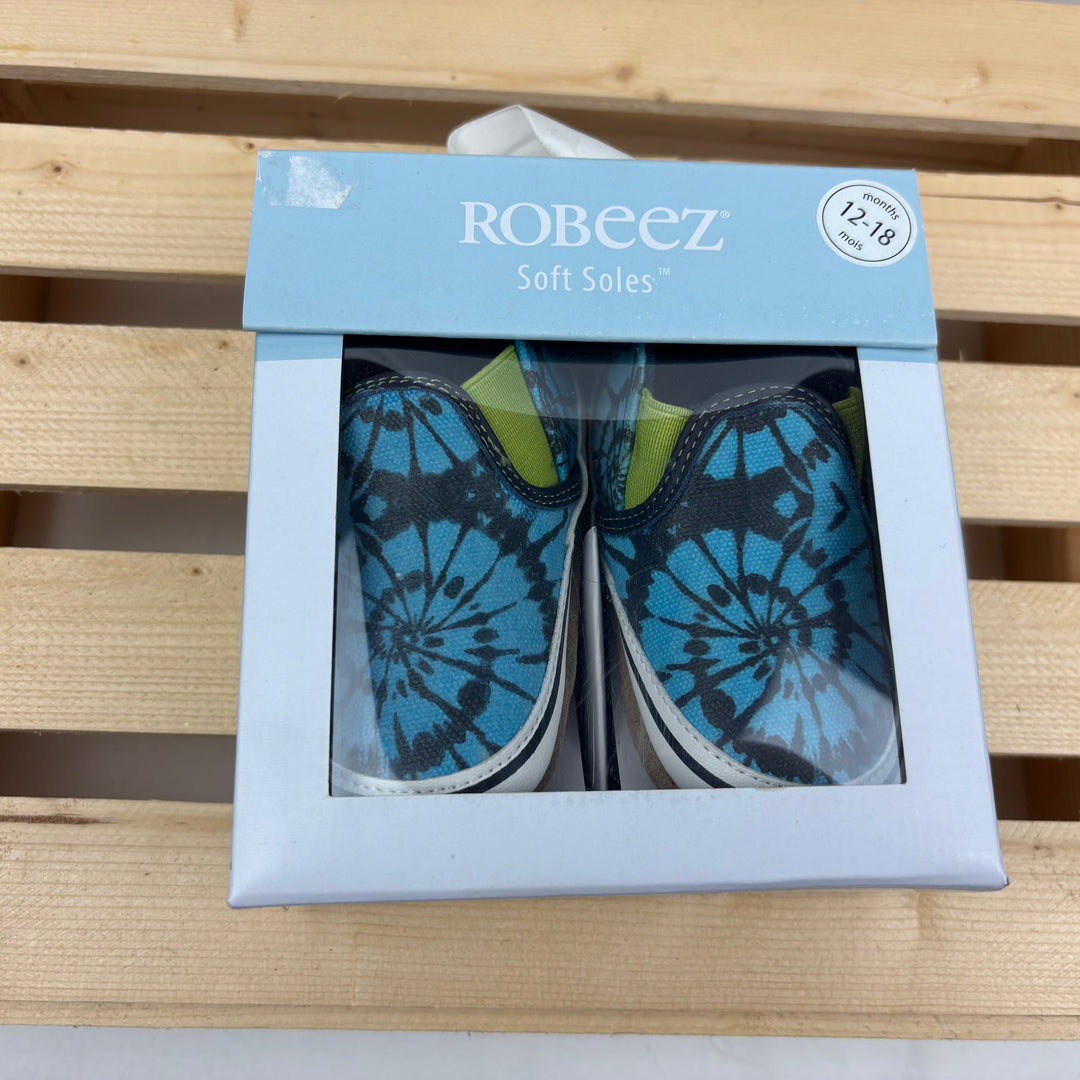 Robeez - "Liam Tie Dye" Soft Sole Leather Crib Shoes