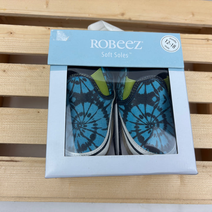 Robeez - "Liam Tie Dye" Soft Sole Leather Crib Shoes