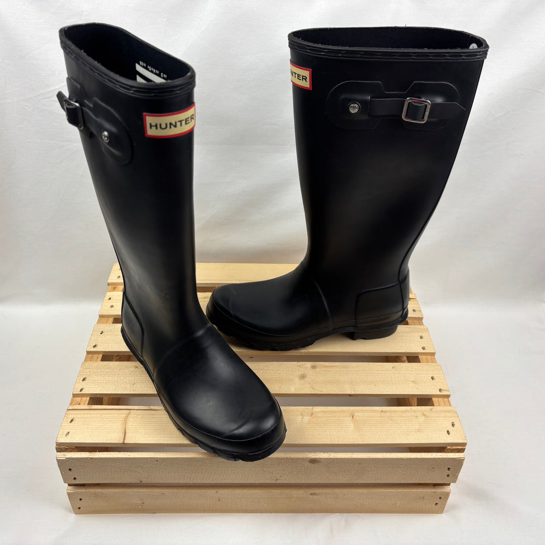 Black Tall Hunter Rain Boots