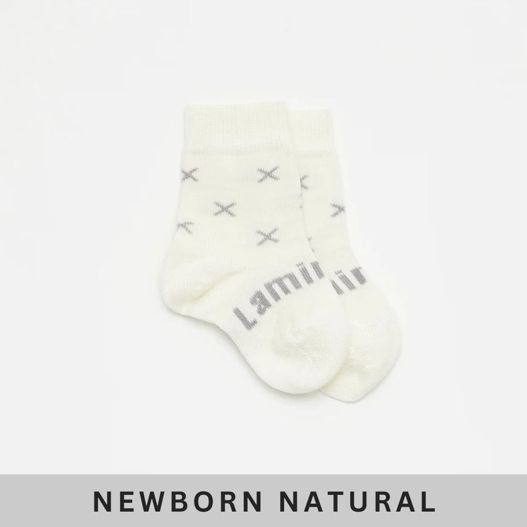 Lamington - Merino Wool Crew Cut Baby Socks (Newborn to 2 Years)