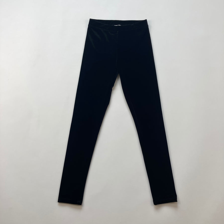 Crewcuts Velour Youth Black Leggings Pitter Patter Boutique