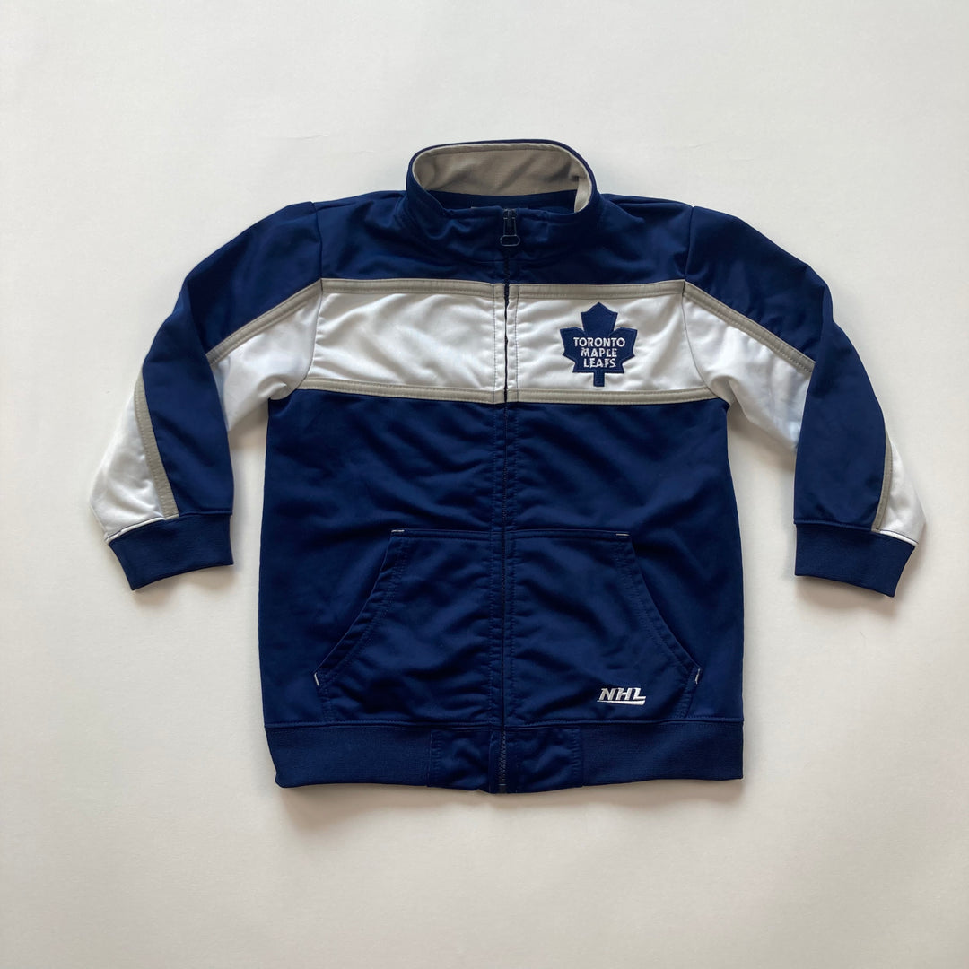 NHL "Maple Leafs" Track Jacket - Size 4T - Pitter Patter Boutique