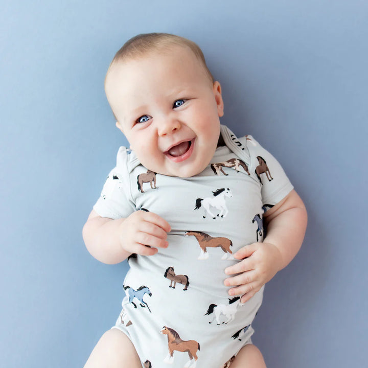 Kyte Baby - Short Sleeve Bamboo Bodysuit (6-12 Months)